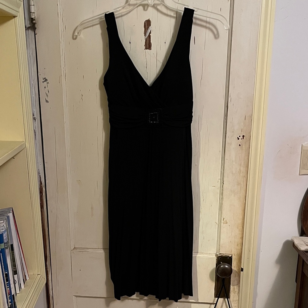 Enfocus Studio Black Midi Dress